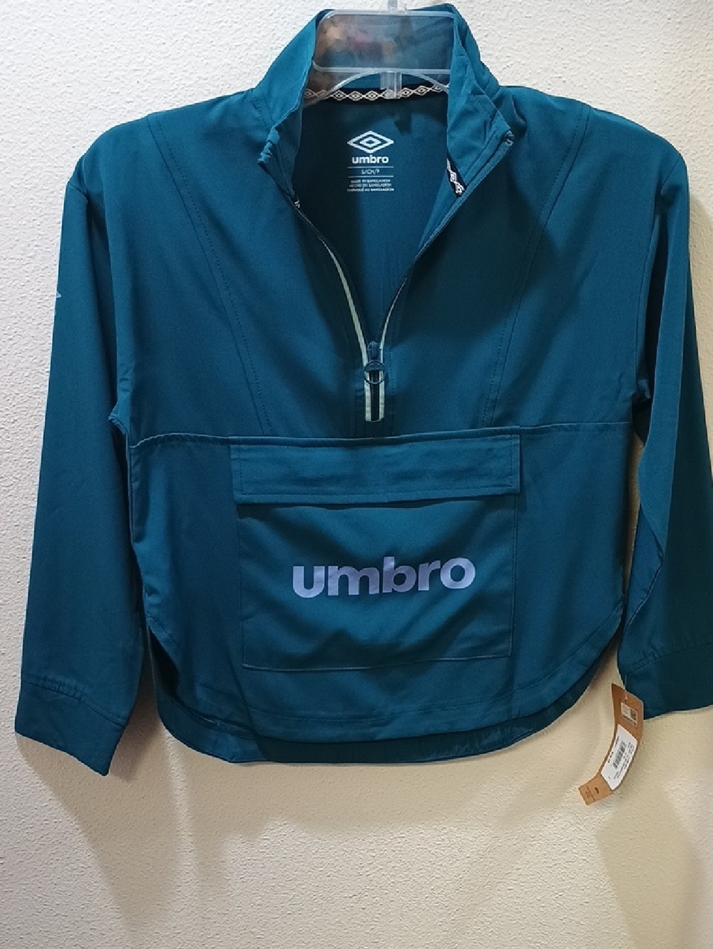 Umbro Teal Half-Zip Pullover